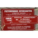 tablice emaliowane, szyldy, numery domów
